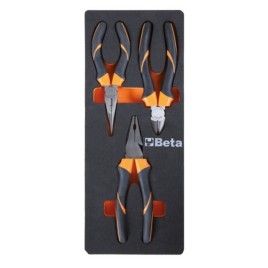 Tabuleiro de espuma BETA M134 com alicates — 024500134