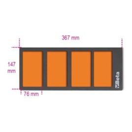 Tabuleiro de espuma EVA BETA VPM3 com 4 compartimentos para peças pequenas — 088870353