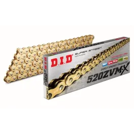 Corrente de transmissão D.I.D ZVMX Series 520 / 112 elos Yamaha YZF-R3 2022 4525516330213