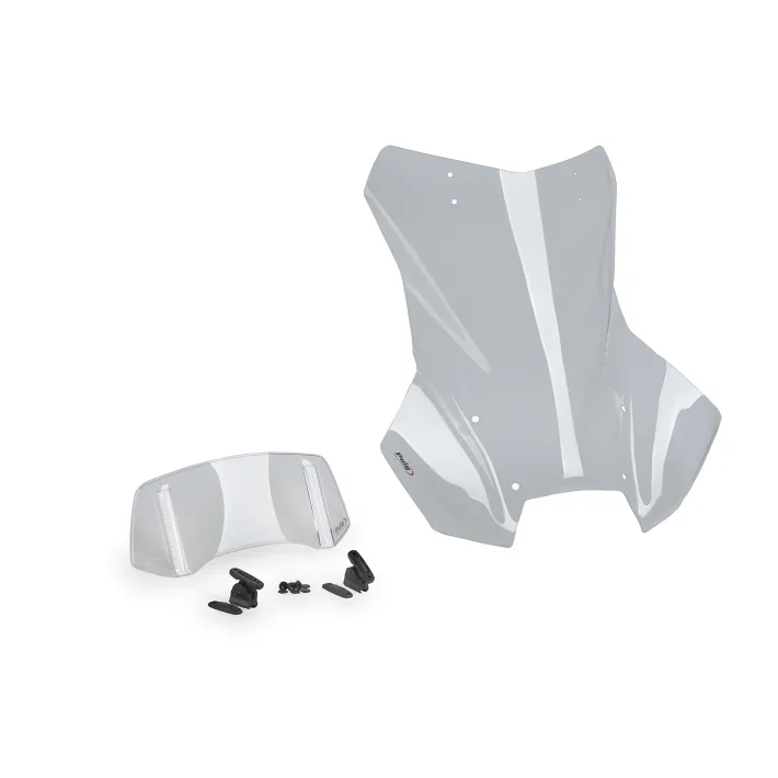Vidro Puig Touring Plus com defletor regulável BMW R1300GS 2026 – Transparente / Com radar / compatível com Pack Enduro