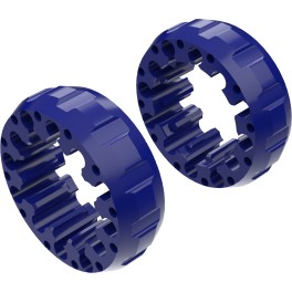 Alargadores de Roda Modelo A 45mm (Sem pernos) Azul CrossPro