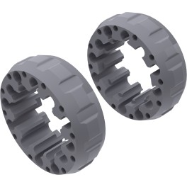 Alargadores de Roda Modelo A 45mm (Sem pernos) Cinza Textura CrossPro — Cinza Texturado