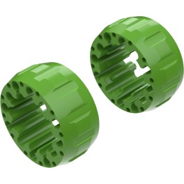 Alargadores de Roda Modelo A 65mm (Sem pernos) Verde CrossPro