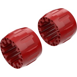 Alargadores de Roda Modelo A 100mm (Sem pernos) Vermelho CrossPro