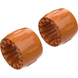 Alargadores de Roda Modelo A 100mm (Sem pernos) Laranja CrossPro