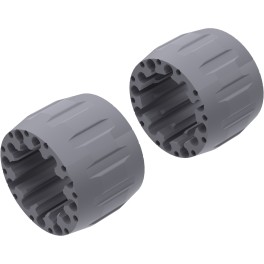 Alargadores de Roda Modelo A 100mm (Sem pernos) Cinza Textur CrossPro — Cinza Texturado