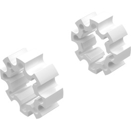 Alargadores de Roda Modelo C 45mm (Sem pernos) Branco CrossPro