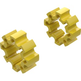 Alargadores de Roda Modelo C 45mm (Sem pernos) Amarelo CrossPro