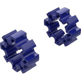 Alargadores de Roda Modelo C 45mm (Sem pernos) Azul CrossPro