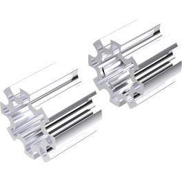 Alargadores de Roda Modelo C 100mm (Sem pernos) Polido CrossPro