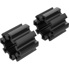 Alargadores de Roda Modelo C 100mm (Sem pernos) Preto CrossPro