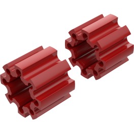Alargadores de Roda Modelo C 100mm (Sem pernos) Vermelho CrossPro