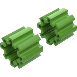 Alargadores de Roda Modelo C 100mm (Sem pernos) Verde CrossPro