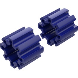 Alargadores de Roda Modelo C 100mm (Sem pernos) Azul CrossPro
