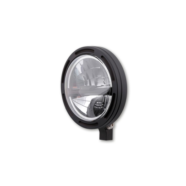 Farol de 5 3/4 Polegadas Frame-R2 Tipo 5 LED Preto Fixação inferior Highsider pro