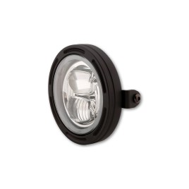 Farol de 5 3/4 Polegadas Frame-R2 Tipo 7 LED Preto Fixação lateral Highsider pro