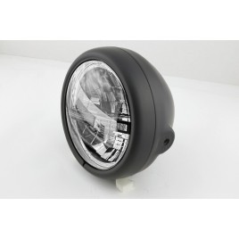 Farol de 5 3/4 Polegadas Pecos Tipo 12 LED Preto Fixação lateral, Com DRL Highsider pro