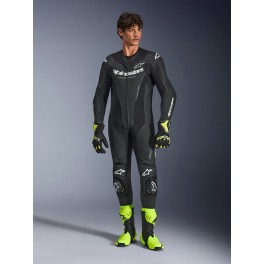 Fato Alpinestars GP Force V2 Pele - 1 Peça — Preto