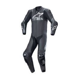 Fato Alpinestars Missile V2 Ward Pele - 1 Peça — Preto Metalizado Cinzento