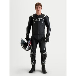 Fato Alpinestars Missile V3 Pele - 2 Peças — Preto Branco