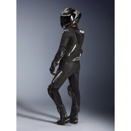 Fato Alpinestars Stella GP-R7 Pele - 2 Peças — Preto