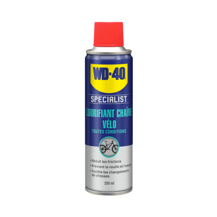 Lubrificante de corrente para bicicleta WD-40 Specialist Bike — spray 250 ml