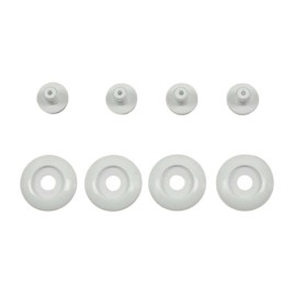 Kit parafusos proteção de queixo ARAI (Capacete PENTA PRO), Branca, (Modelo:PENTA PRO)