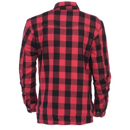 Camisa West Coast Choppers Dominator para moto flanela vermelho/preto
