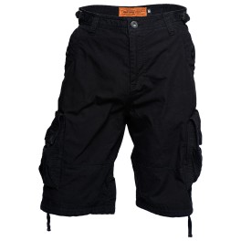 Calções West Coast Choppers Caine ripstop cargo preto