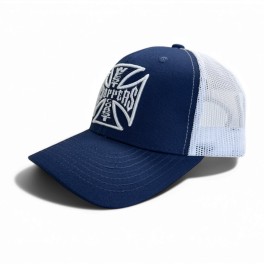 Boné West Coast Choppers OG Cross azul-marinho/branco