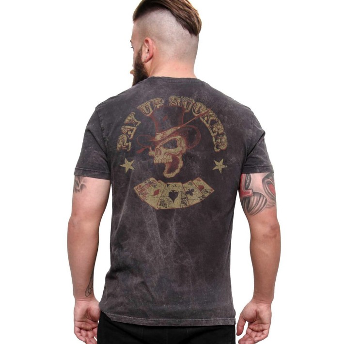T-shirt West Coast Choppers Pay Up Sucker preto vintage