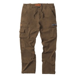 Calças West Coast Choppers CFL Cargo castanho caqui