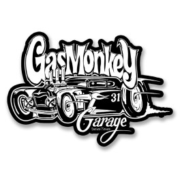 Autocolante Gas Monkeys Garage White Car