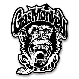 Autocolante Gas Monkeys Garage Spitting Monkey