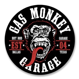 Autocolante Gas Monkeys Garage Round Seal