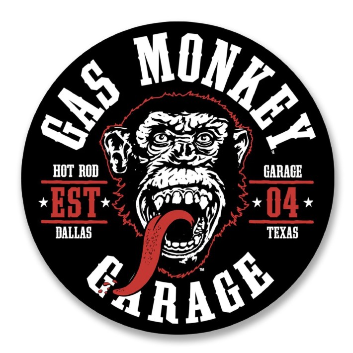 Autocolante Gas Monkeys Garage Round Seal