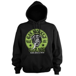 Sweat com capuz Gas Monkeys Garage Green Logo — preto