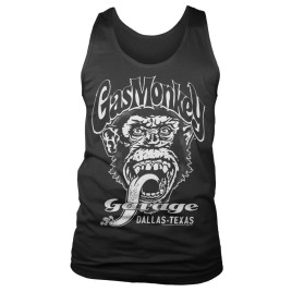 Camisola sem mangas Gas Monkeys Garage Dallas Texas — preto