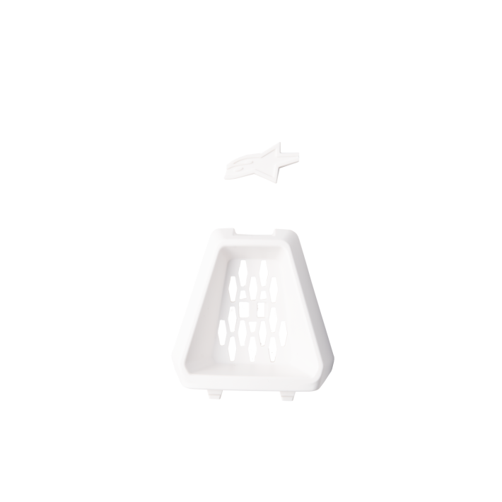 Ventilação do queixo Alpinestars S-M3 Chin Vent - White