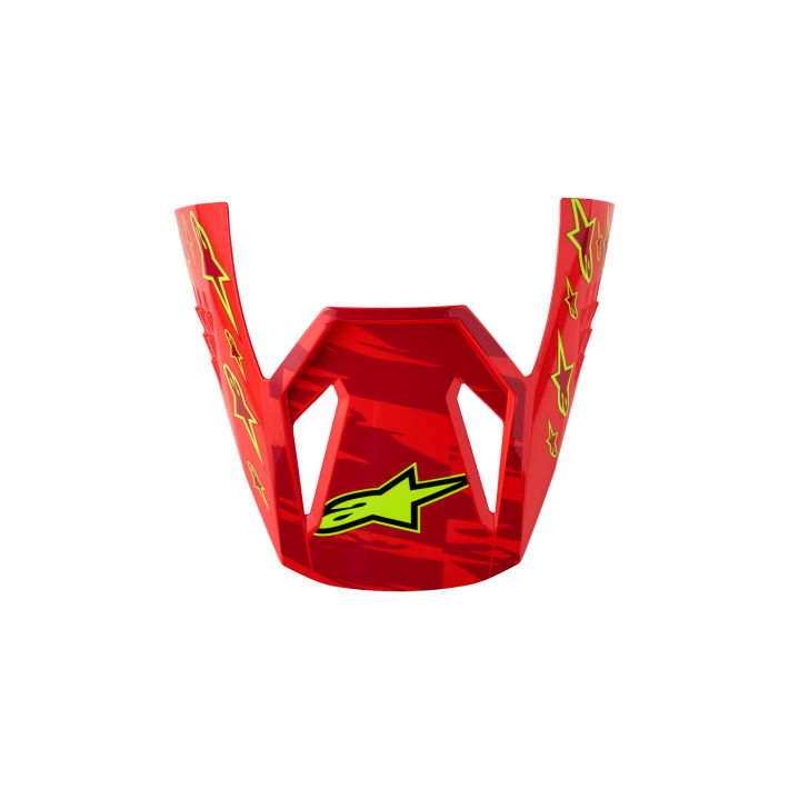 Pala Alpinestars Youth SM3 Falcon Visor - Red Fl White Blue Yl Fl Gl