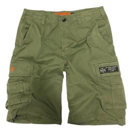 Calções West Coast Choppers CFL Cargo verde azeitona vintage