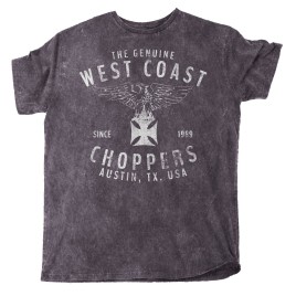 T-shirt West Coast Choppers Eagle preto
