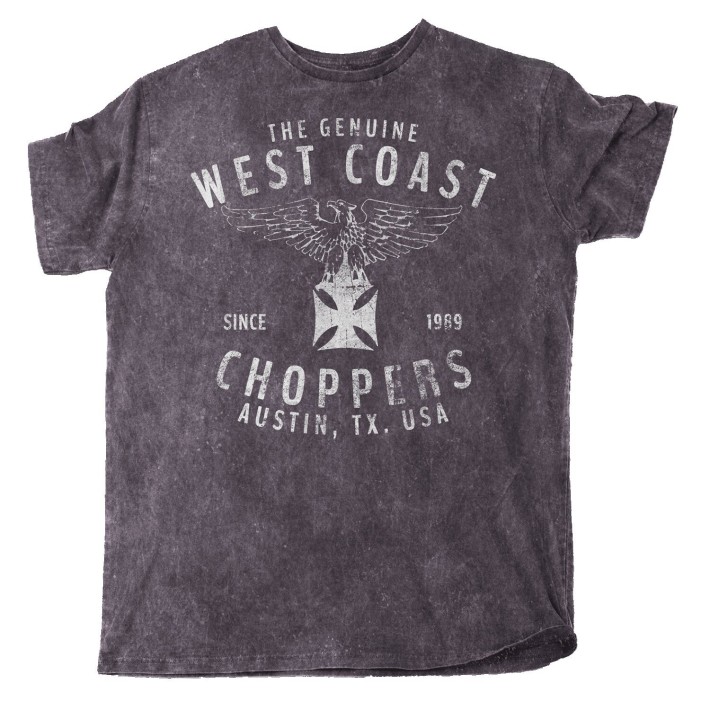 T-shirt West Coast Choppers Eagle preto
