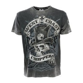 T-shirt West Coast Choppers Cash Only preto