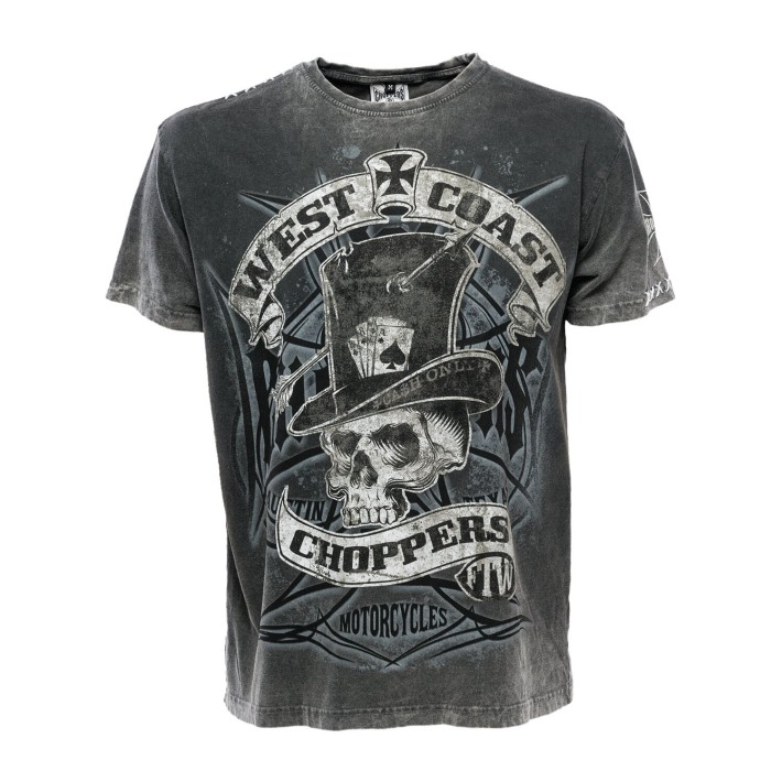 T-shirt West Coast Choppers Cash Only preto