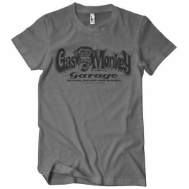 T-shirt Gas Monkeys Garage Logo — cinzento escuro