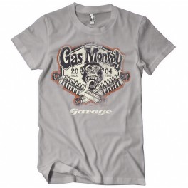 T-shirt Gas Monkeys Garage Garage Spring coils — cinzento Storm