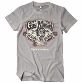 T-shirt Gas Monkeys Garage Garage Spring coils — cinzento Storm