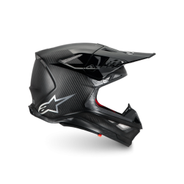 Capacete Alpinestars Supertech M10 Fame ECE 22.06 — Carbono preto Mate / Brilhante