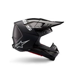 Capacete Alpinestars Supertech M10 Flood ECE 22.06 — Preto Cinzento escuro Mate / Brilhante